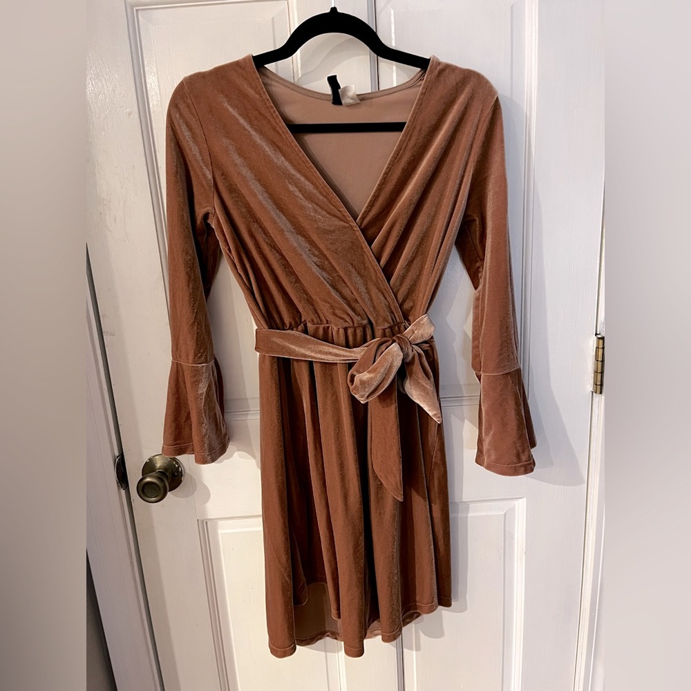 Target Velvet Blush Dress